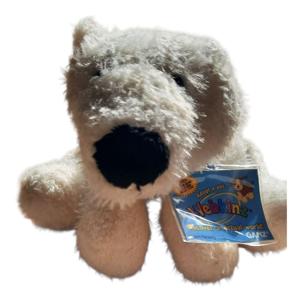 GANZ Webkinz Fluffy White Plush Bear